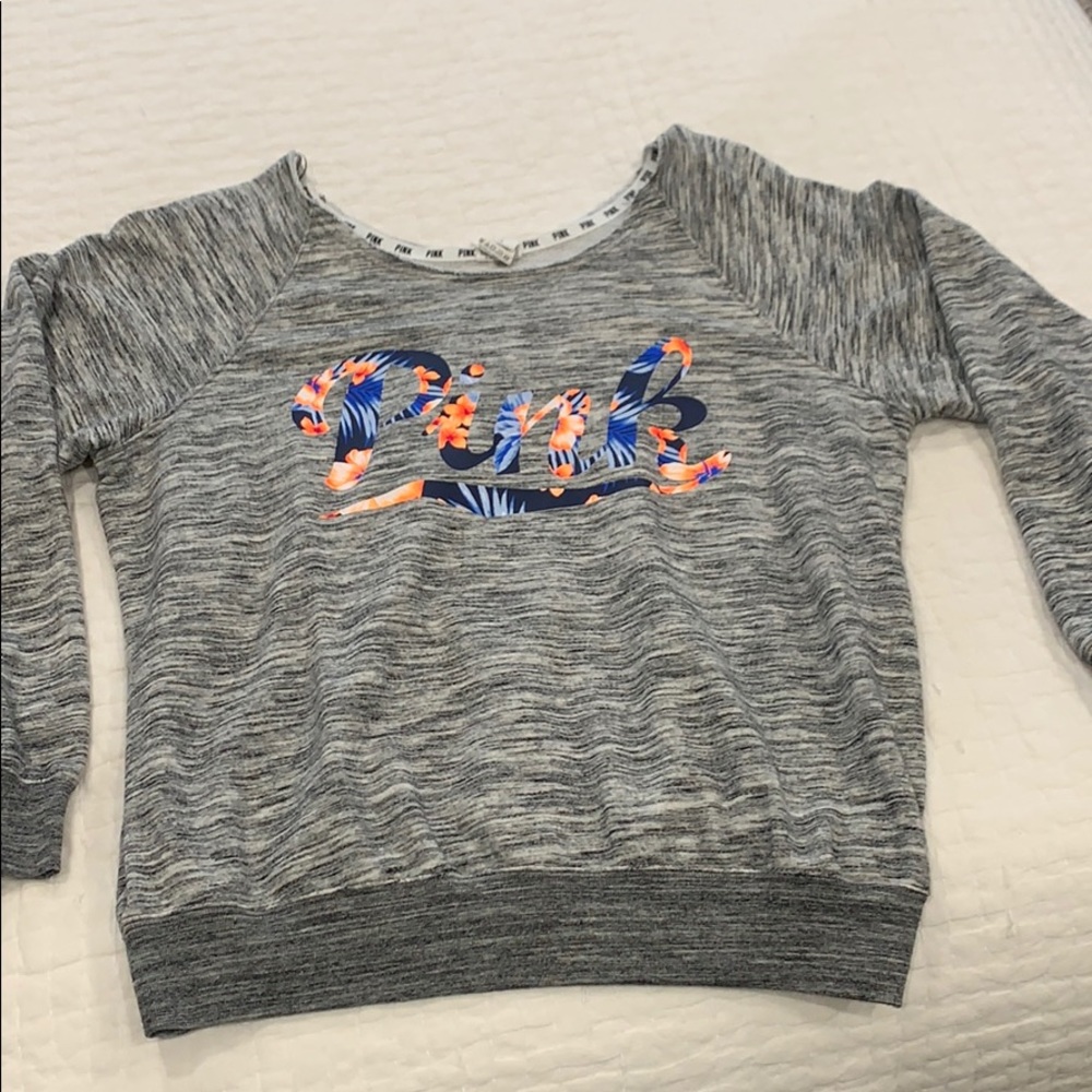 PINK off the shoulder Sweatshirt